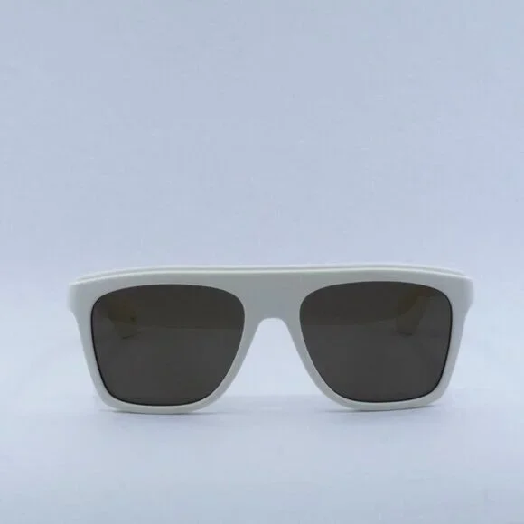🕶️ New Gucci GG1570S 003 Sunglasses - Matte White Frame, Brown Lenses